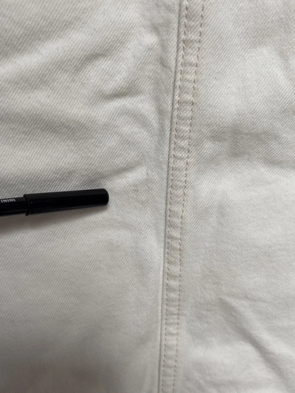 NWT Flaw ZARA Size S White Denim Midi Jean Skirt 100% Cotton High Rise A Line